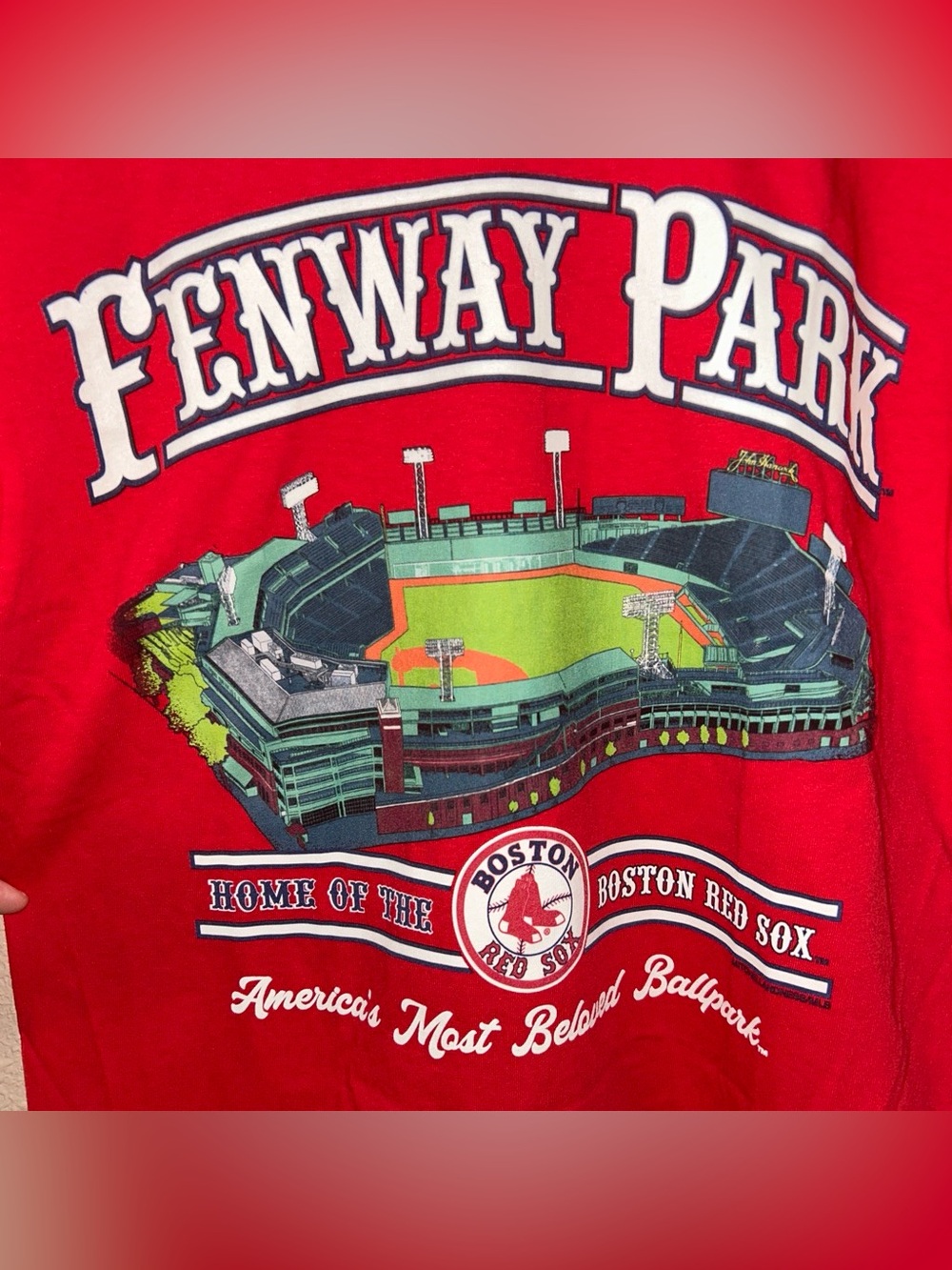 Mitchell & Ness Red Cooperstown Collection Graphic Tee
